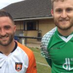 Will Grocott & Liam O'Brien after Carlton FA Cup win