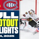 Chicago Blackhawks at Montreal Canadiens | FULL Shootout highlights - April 14, 2025