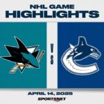 NHL Highlights | Sharks vs. Canucks - April 14, 2025