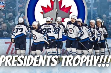 THE WINNIPEG JETS HAVE WON THEIR FIRST PRESIDENTS TROPHY IN FRANCHISE HISTORY!!!!!!!!!!!!!!!!!!!!!!