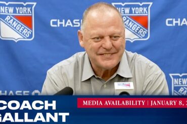 New York Rangers: Coach Gallant Pregame Media Availability | Jan. 8, 2022