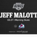Forward Jeff Malott | 03.27 Morning Skate @ COL
