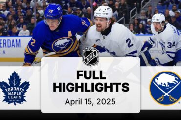 NHL Highlights | Maple Leafs vs. Sabres - April 15, 2025