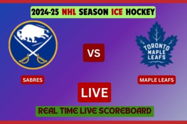 Buffalo Sabres Vs Toronto Maple Leafs LIVE Score UPDATE Today 2024-25 NHL Season Hockey Apr 15 2025