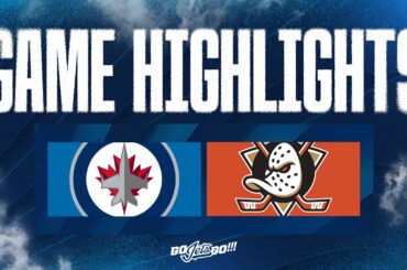 Winnipeg Jets vs. Anaheim Ducks - Game Highlights