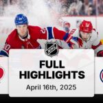 NHL Highlights | Hurricanes vs. Canadiens | April 16, 2025
