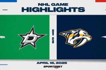 NHL Highlights | Stars vs. Predators - April 16, 2025