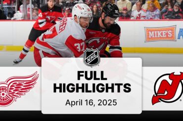 NHL Highlights | Red Wings vs. Devils | April 16, 2025