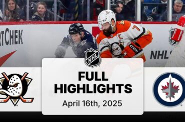 NHL Highlights | Ducks vs. Jets | April 16, 2025
