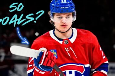 The NHL’S LEADING GOAL SCORER (Cole Caufield)