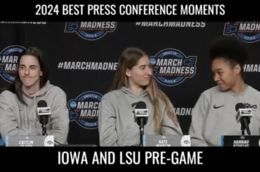 Iowa And LSU Best Pre-Game Press Moments #ncaa