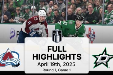 NHL Highlights | Avalanche vs. Stars | Gm 1 | April 19, 2025