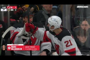 Marc McLaughlin in his 1st game as a Devil. (1 Assist) DO YOU THINK HE CAN HELP? #NJDevils