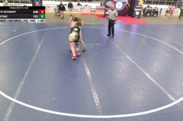 Evie Stine  vs Bryn Schmidt: 2025 16U Girls Folkstyle Nationals: 170 Ibs 7th Place Bout