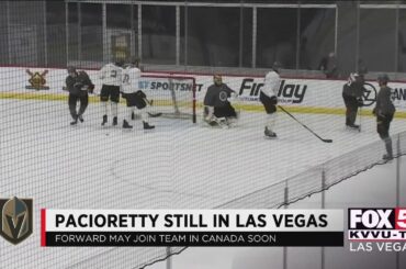 Max Pacioretty's injury keeps him in Las Vegas for now