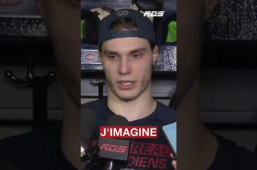 Juraj Slafkovsky ne doute pas que les rues près du Centre Bell seront remplies pour les séries ! 😎