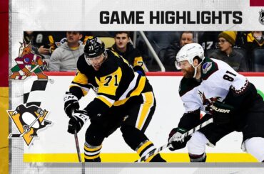 Coyotes @ Penguins 1/25/22 | NHL Highlights
