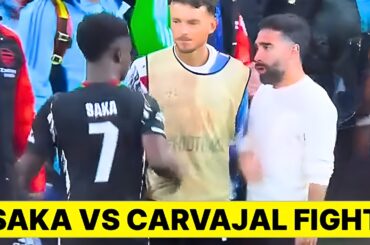 Bukayo Saka vs Dani Carvajal Fight After Arsenal Knock Out Real Madrid