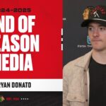 Ryan Donato End of Season Media | Chicago Blackhawks