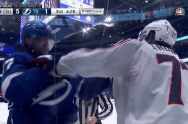 Kucherov trips Nutivaara and boards him while he's still on his knees, ECQF Game 2