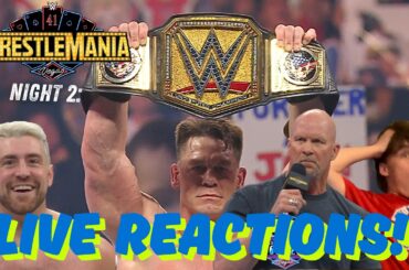 WWE WRESTLEMANIA 41 (NIGHT 2) LIVE REACTIONS.