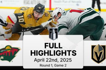 NHL Highlights | Wild vs. Golden Knights | Gm 2 | April 22, 2025