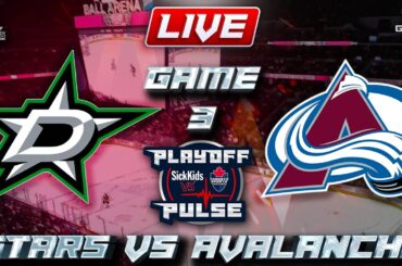 Dallas Stars vs Colorado Avalanche Game 3 LIVE Stream Game Audio | NHL Playoffs Streamcast & Chat