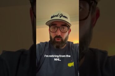 11-year New York Islander, Cal Clutterbuck, flexes his Masters merch and calls it a career 🫡 #shorts