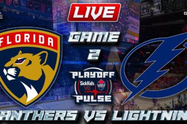 Florida Panthers vs Tampa Bay Lightning Game 2 LIVE Stream Game Audio | NHL Playoffs Gamecast & Chat