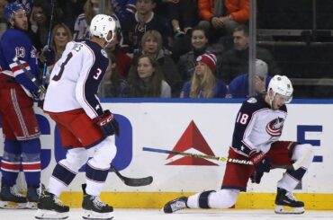 Pierre-Luc Dubois speeds by defender to tally overtime winner