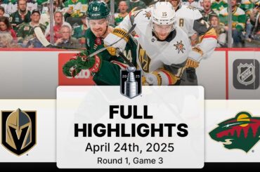 NHL Highlights | Golden Knights vs. Wild | Gm 3 | April 24, 2025
