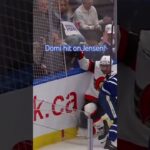 Max Domi drills Nick Jensen into the boards.