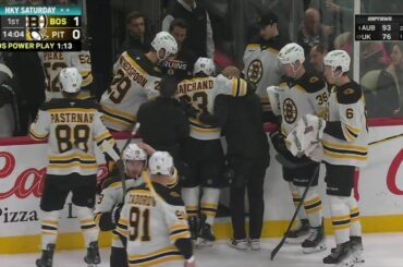 Brad Marchand's SCARY Injury after being hit by Pierre-Olivier Joseph | 2024-25 NHL
