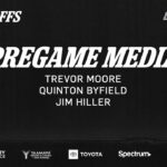 Moore, Byfield, Hiller | R1G3 LA Kings Face the Edmonton Oilers | Pregame Media