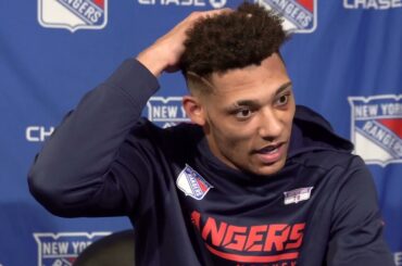K'Andre Miller March 26 Media Availability | New York Rangers