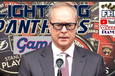Paul Maurice, Panthers Playoff Postgame: Lightning Get 1, Beat Florida in Game 3