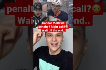 Connor McDavid Roughing penalty Against Neal Pionk? NHL 2021 highlights! #shorts #hockey