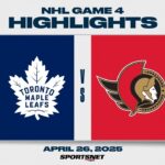 NHL Game 4 Highlights | Maple Leafs vs. Senators - April 26, 2025