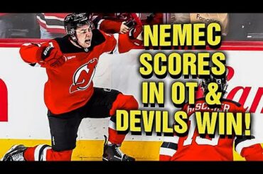 NJ Devils Beat The Carolina Hurricanes in Double Overtime 3-2 in Game 3! Simon Nemec gets the GWG!