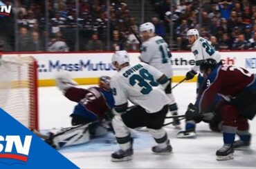 Philipp Grubauer Stretches Out, Robs Logan Couture With Pad
