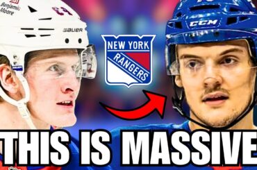 This is a HUGE HELP for the New York Rangers...