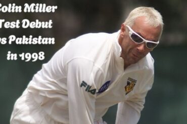 Colin Miller Shines on Debut | 1st Test Wicket vs Pakistan 1998 | Rawalpindi Test Highlights