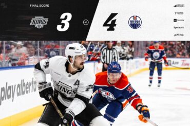 LA Kings fall in Overtime to Edmonton Oilers who even series at 2-2