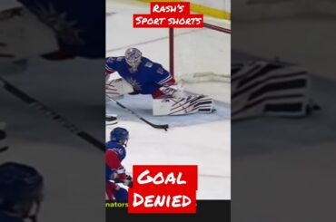 Marcus Johansson goal denied by Ranger Goaltender #youtubeshorts