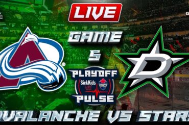 Colorado Avalanche vs Dallas Stars Game 5 LIVE Stream Game Audio | NHL Playoffs Streamcast & Chat