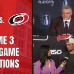 Head Coach Sheldon Keefe & NJ Devils React To 3-2 Double Overtime Win | New Jersey Devils
