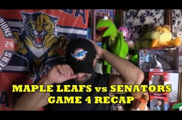 Toronto Maple Leafs vs Ottawa Senators Game 4 Recap 4-26-25