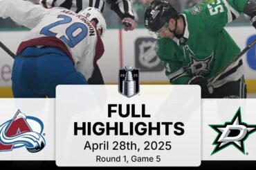NHL Playoff Highlights | Avalanche vs. Stars | Gm 5 | April 28, 2025
