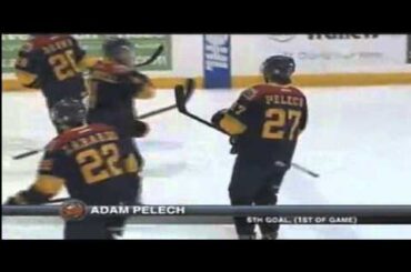 Adam Pelech PP Goal vs Niagra Ice Dogs 12-31-12