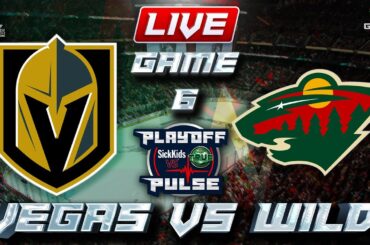 Vegas Golden Knights vs Minnesota Wild Game 6 LIVE Stream Game Audio | NHL Playoffs Gamecast & Chat